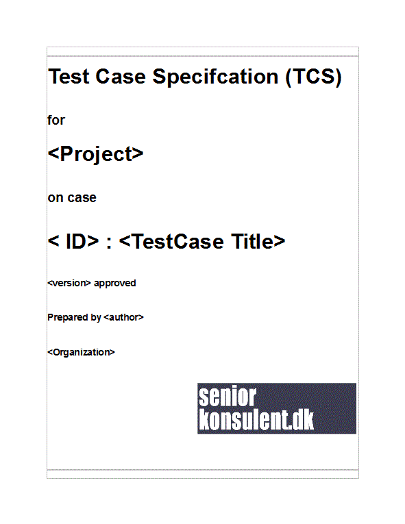 Real Test Case Template